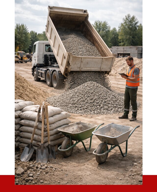 Доставка нерудных материалов в Конаково от 1216 руб. | ПРОНЕРУДКнк