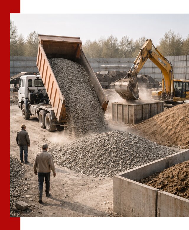 Доставка нерудных материалов с погрузкой и разгрузкой в Конаково