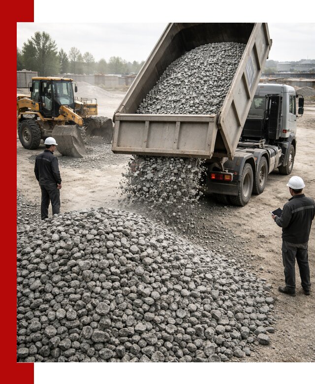 Доставка гранитного щебня фракции 20-40 в Конаково