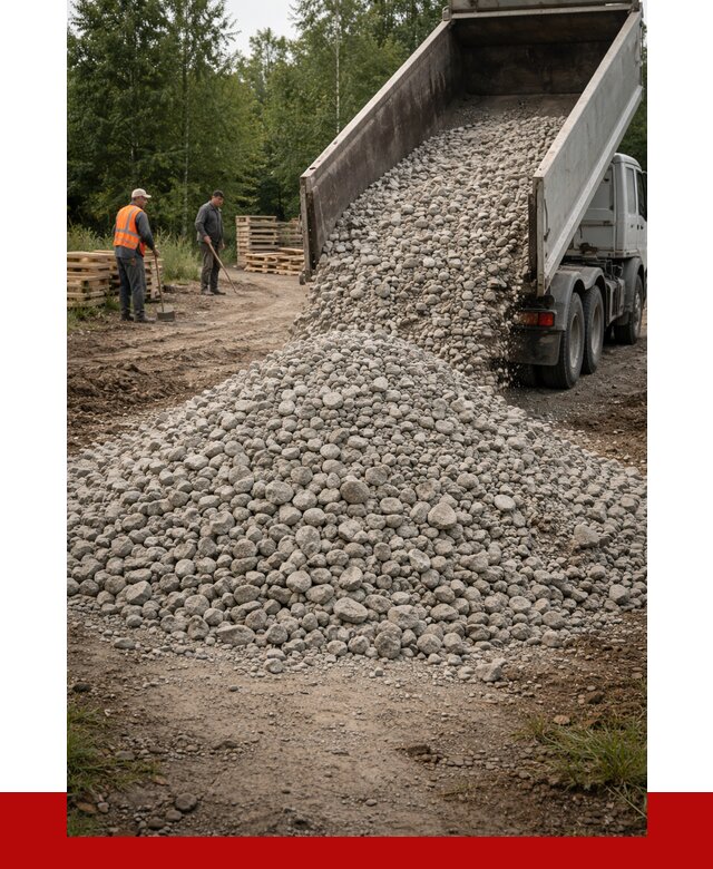 гравийный щебень фракция 70-120 в Конаково от 2484 р. ПРОНЕРУДКнк