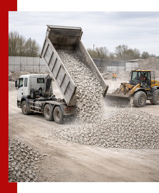 Доставка и продажа известнякового щебня в Конаково