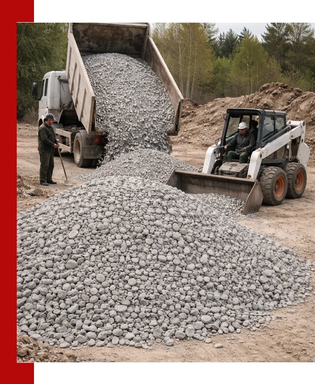 Доставка доломитового щебня в Конаково напрямую от карьера