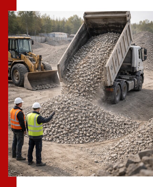 Вторичный щебень фракция 40–70 доставка в Конаково