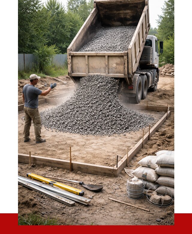 Купить щебень для фундамента в Конаково от 4562 р. | ПРОНЕРУДКнк