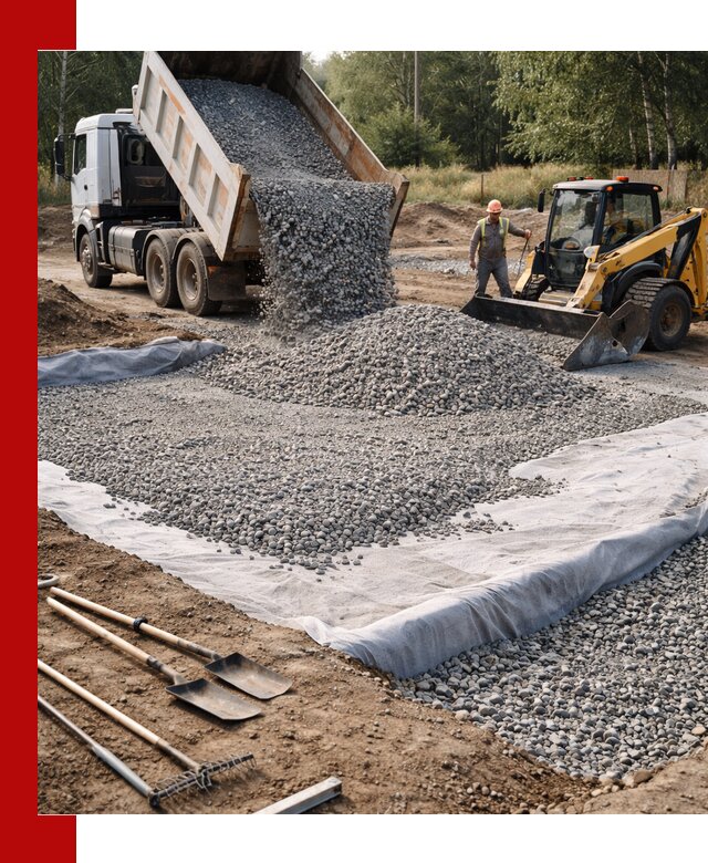 Щебень для фундамента с доставкой в Конаково