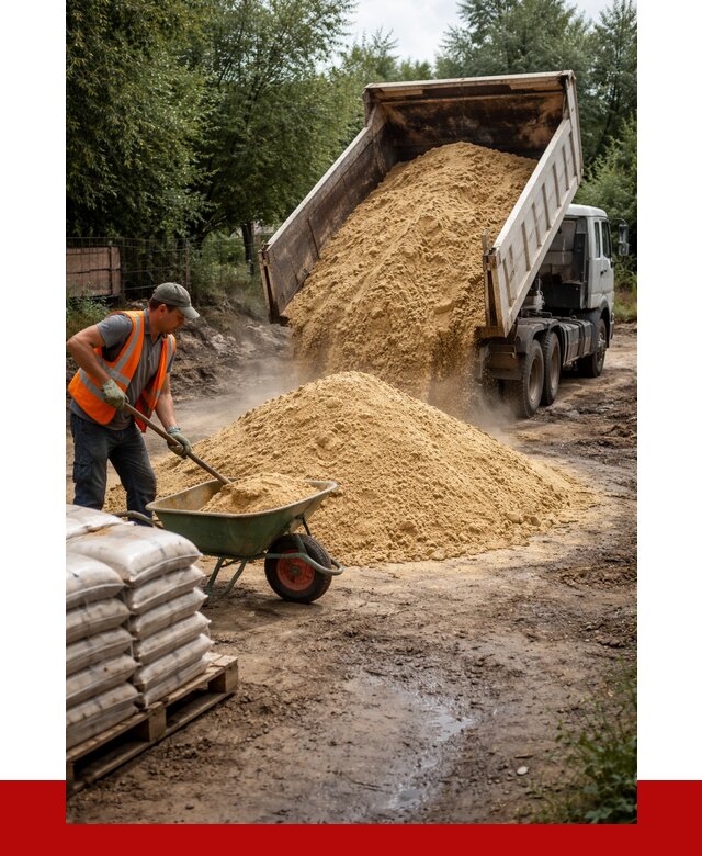 Купить песок с доставкой в Конаково от 1825 р. | ПРОНЕРУДКнк