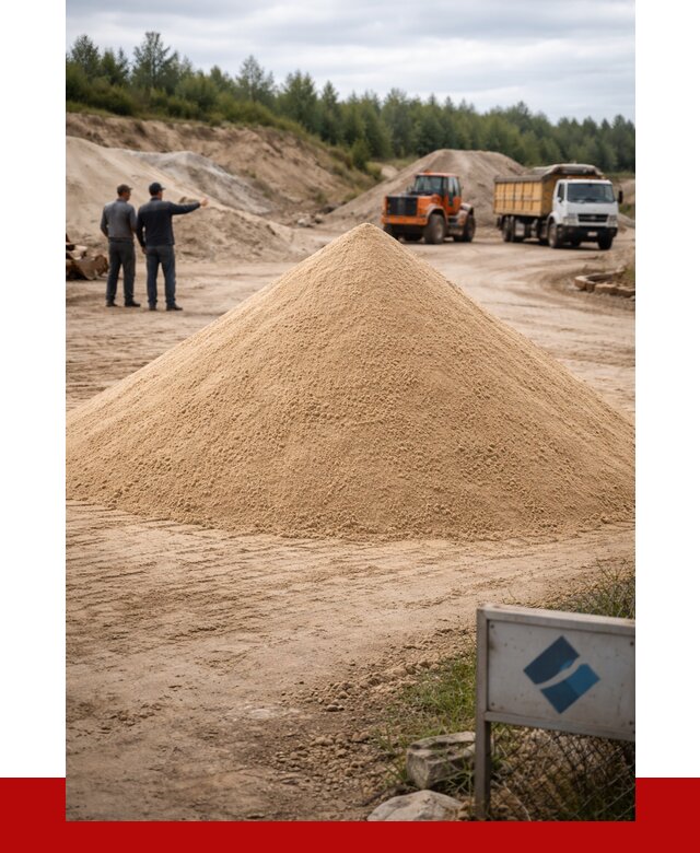 Карьерный песок навалом в Конаково от 1825 р. | ПРОНЕРУДКнк