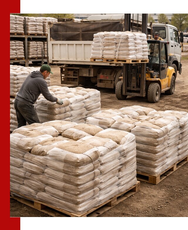 Карьерный песок в мешках с доставкой в Конаково