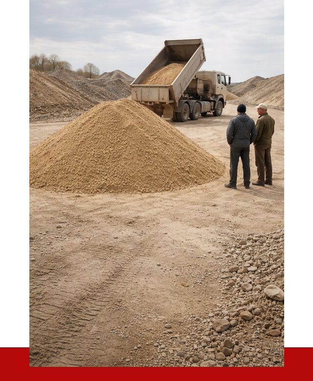 Карьерный песок крупнозернистый в Конаково от 8616 р | ПРОНЕРУДКнк