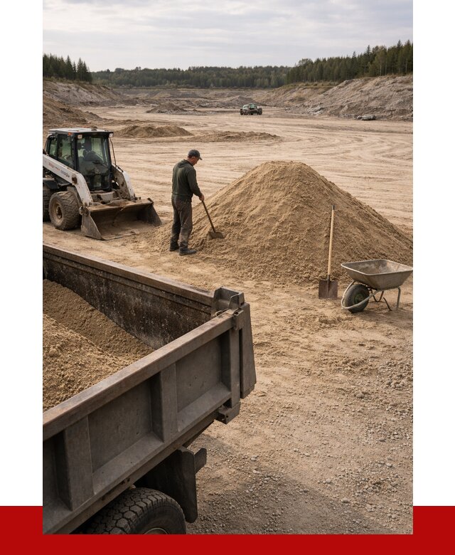 Карьерный песок среднезернистый в Конаково, от 2230 р. ПРОНЕРУДКнк