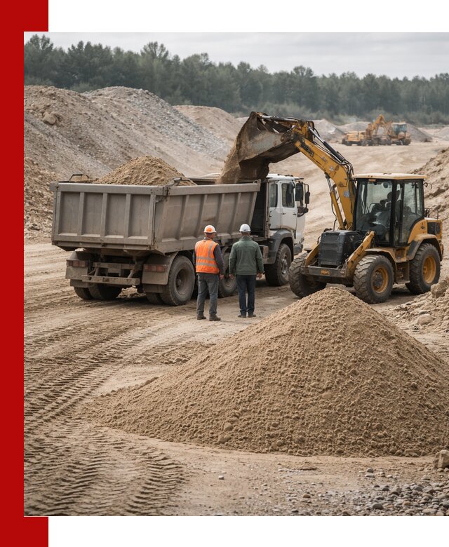 Карьерный среднезернистый песок с доставкой в Конаково