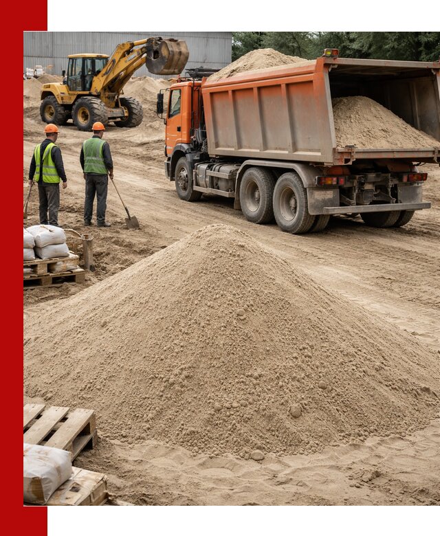 Доставка и продажа мытого речного песка в Конаково