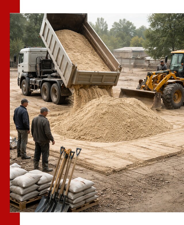 Доставка мытого песка в Конаково с самосвалами по выгодной цене