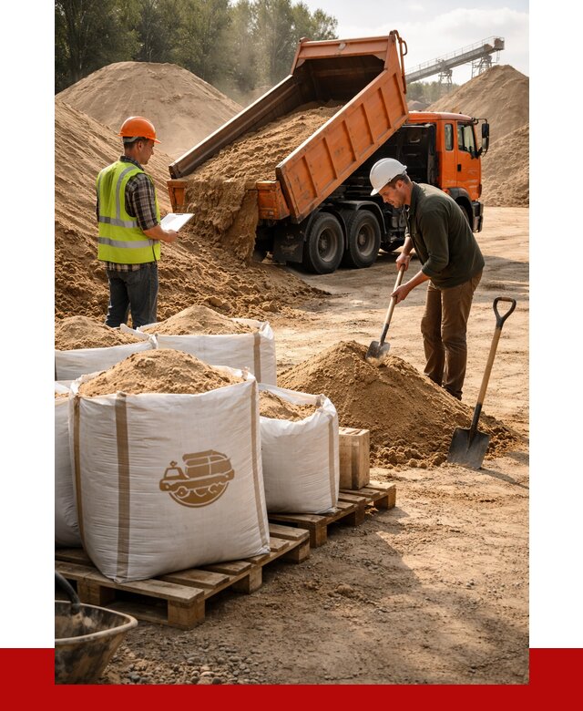 Строительный песок в Конаково от 2230 р. с доставкой, ПРОНЕРУДКнк