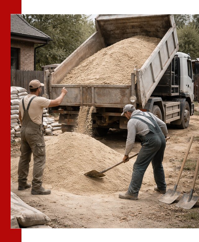 Песок для штукатурки с доставкой в Конаково качественный и чистый
