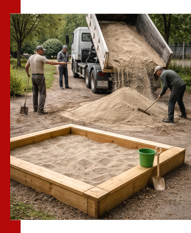 Песок для песочницы с доставкой в Конаково недорого и чистый