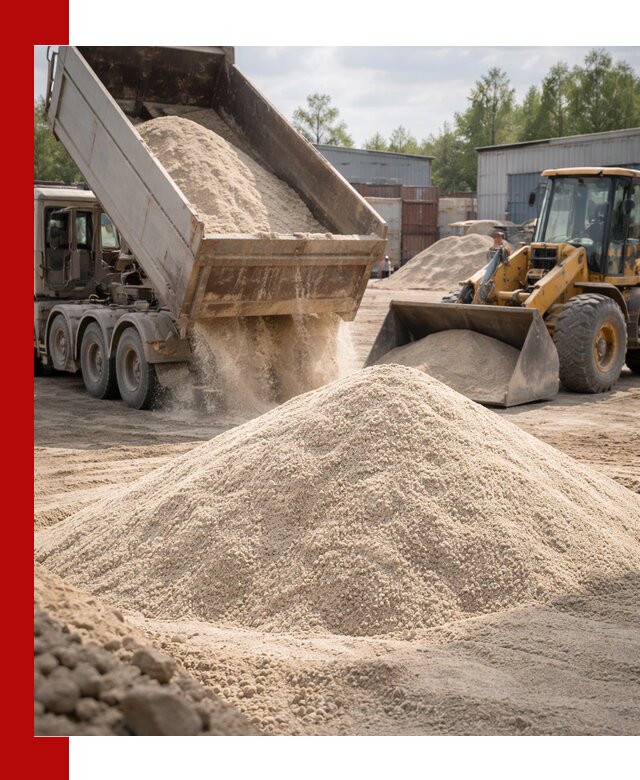 Кварцевый песок с доставкой в Конаково для строительных работ