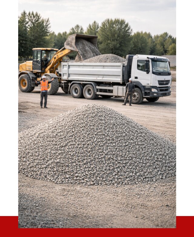 Купить мытый гравий в Конаково от 3548 р, доставка ПРОНЕРУДКнк
