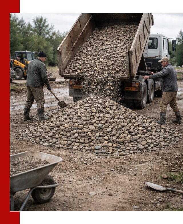 Доставка гальки речной оптом и в розницу в Конаково