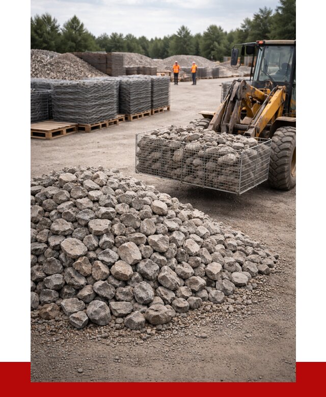 Камень для габионов фракция 70-150 в Конаково от 4258 р. | ПРОНЕРУДКнк