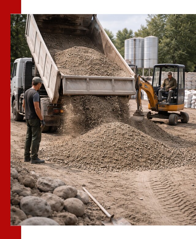 Доставка ПГС С3 в Конаково самосвалами и миксерами