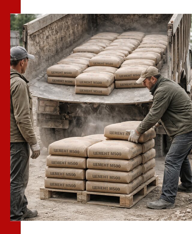Цемент М500 с доставкой самосвалом в Конаково