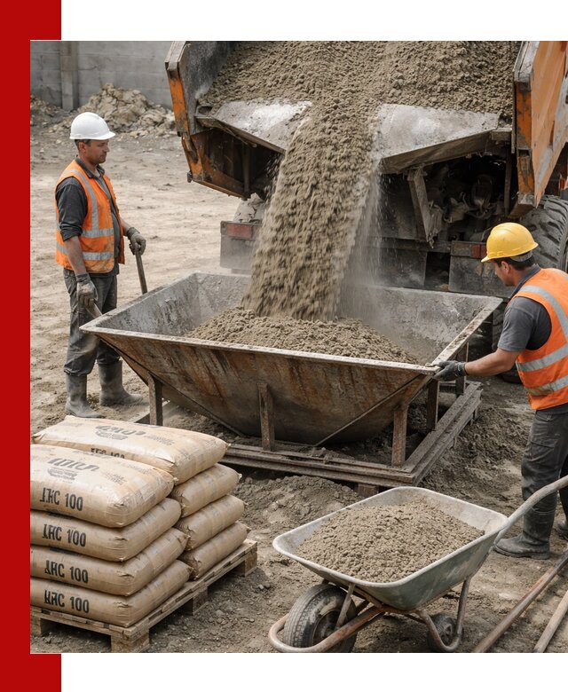 Доставка цементно-песчаной смеси М100 в Конаково