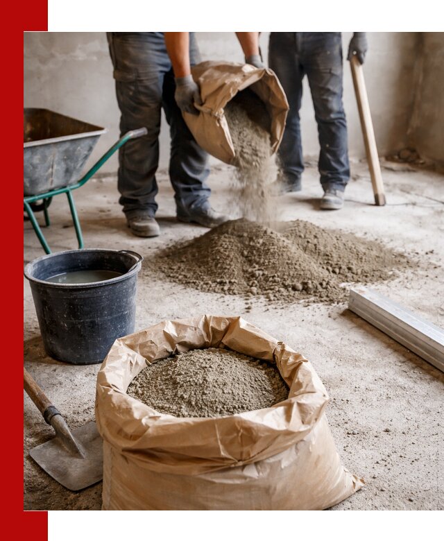 Доставка сухой смеси для стяжки в Конаково