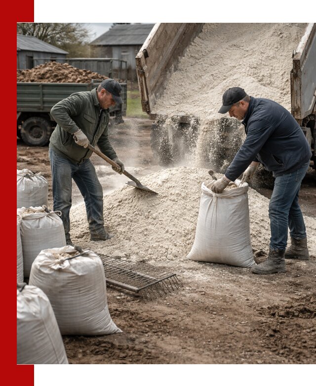 Доставка извести пушонки в Конаково оптом и мелким оптом