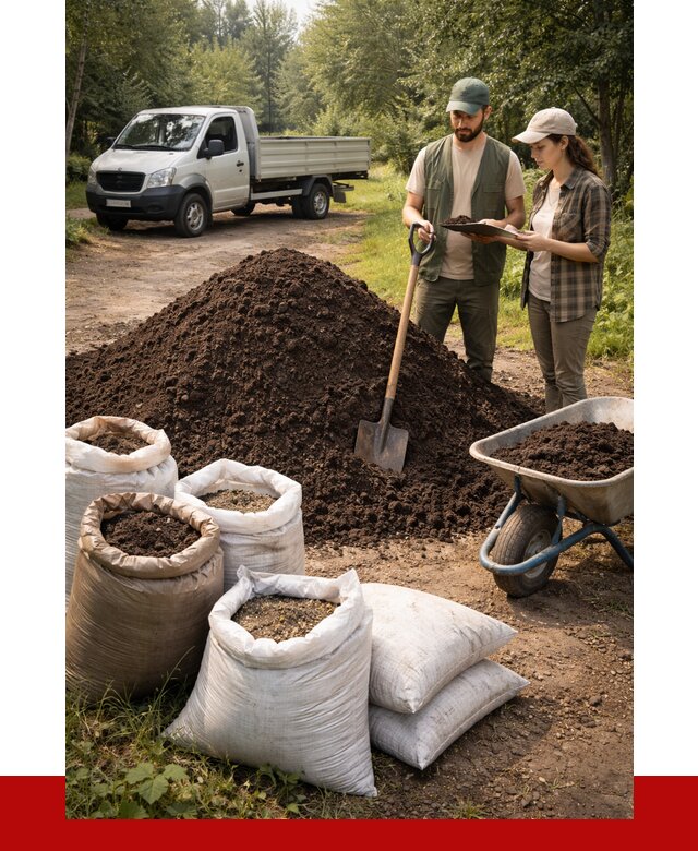Купить грунт с доставкой в Конаково от 4562 р. за м3 | ПРОНЕРУДКнк