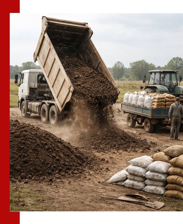 Доставка грунта и удобрений оптом в Конаково для сельхоз и строительства