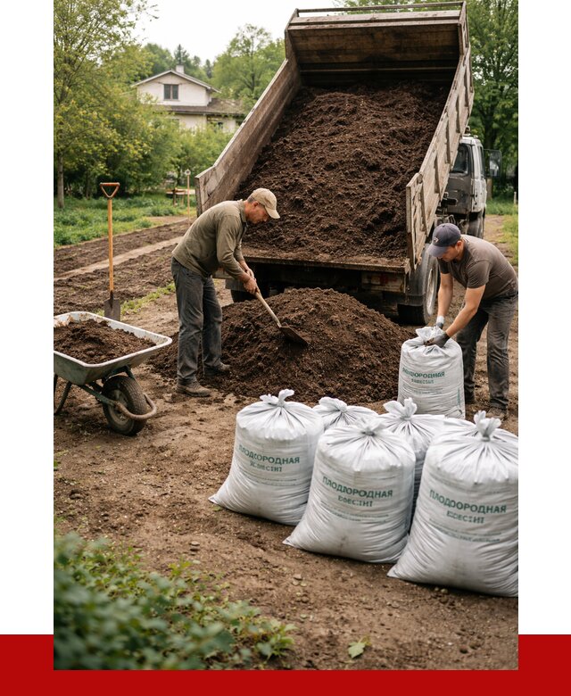 Плодородная смесь в Конаково от 4258 р./куб с доставкой | ПРОНЕРУДКнк