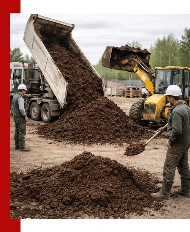 Доставка торфа оптом и в мешках в Конаково
