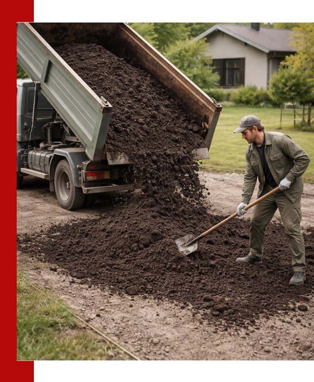 Чернозем для газона с доставкой в Конаково быстро и качественно