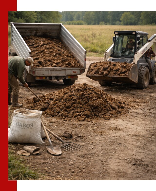 Доставка конского навоза в Конаково с разгрузкой и доставкой на объект