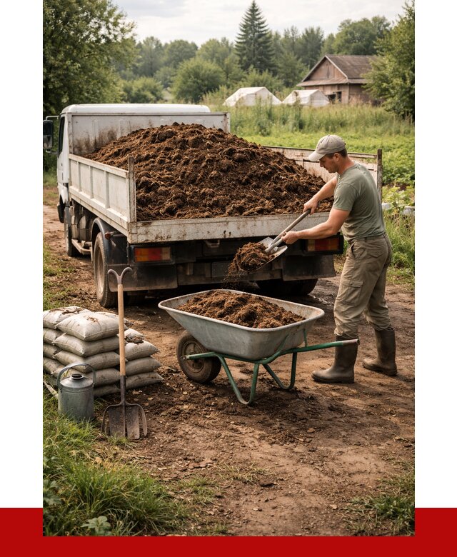 Купить коровий навоз с доставкой в Конаково от 1825 р. | ПРОНЕРУДКнк