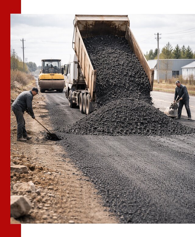 Асфальтовая крошка для дорог в Конаково — поставка и доставка