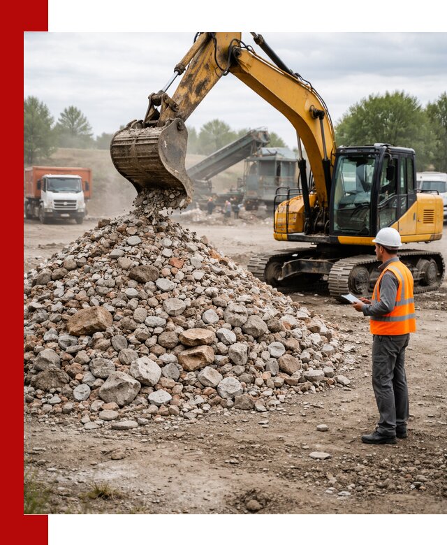 Доставка и вывоз строительного боя в Конаково