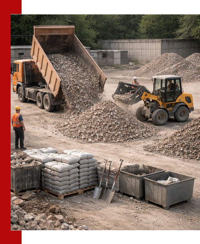 Вторичные материалы для отсыпки в Конаково — поставка и доставка