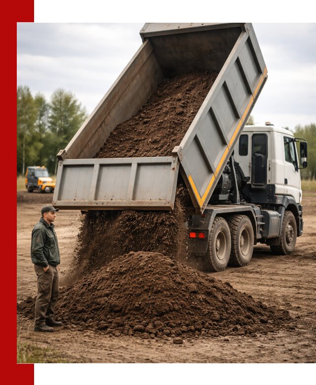 Аренда самосвала с водителем в Конаково для сыпучих грузов и навоза