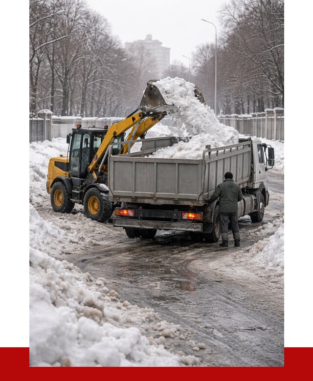 Вывоз снега с погрузкой в Конаково от 3548 р. ПРОНЕРУДКнк