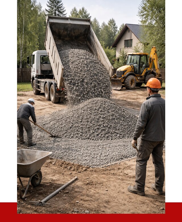 Отсыпка участка щебнем в Конаково от 6589 р. ПРОНЕРУДКнк