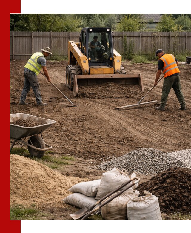 Выравнивание участка под строительство и благоустройство в Конаково