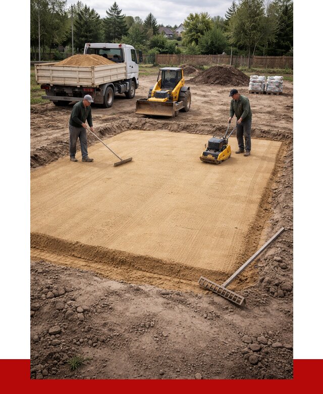 Устройство песчаной подушки в Конаково от 4562 р. ПРОНЕРУДКнк